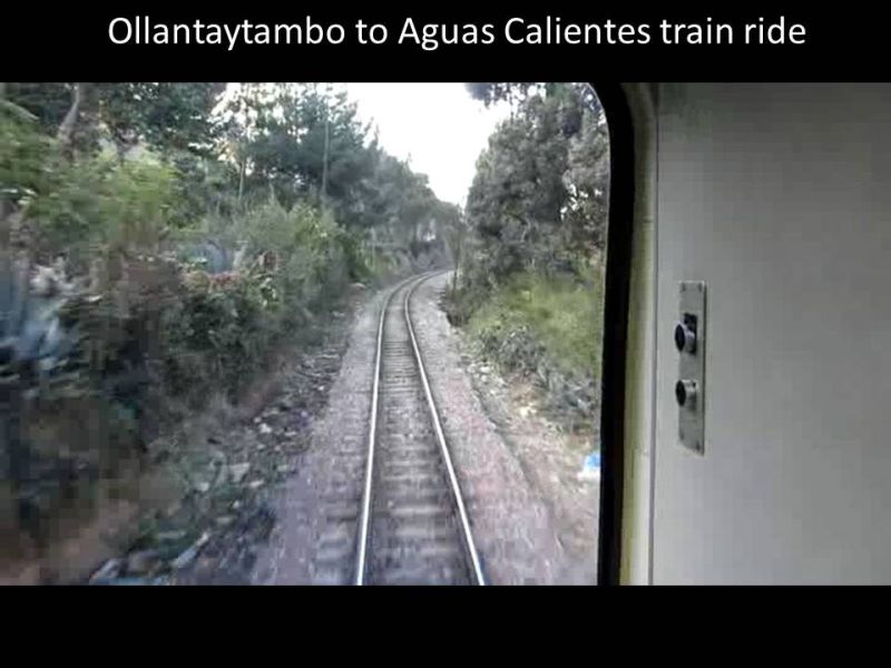 Train to Aquas Calientes